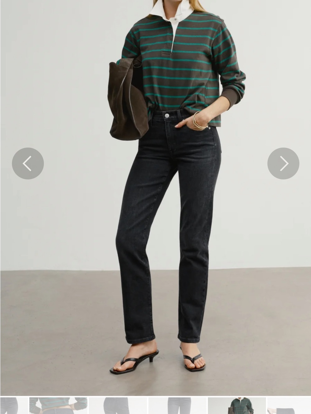 AYR The LaLa High-Rise Straight Leg Jeans- Womens
